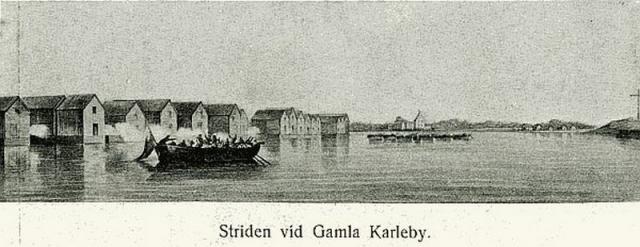 Swertschkoff W. Beginning of the battle at Gamla Karleby. 1855